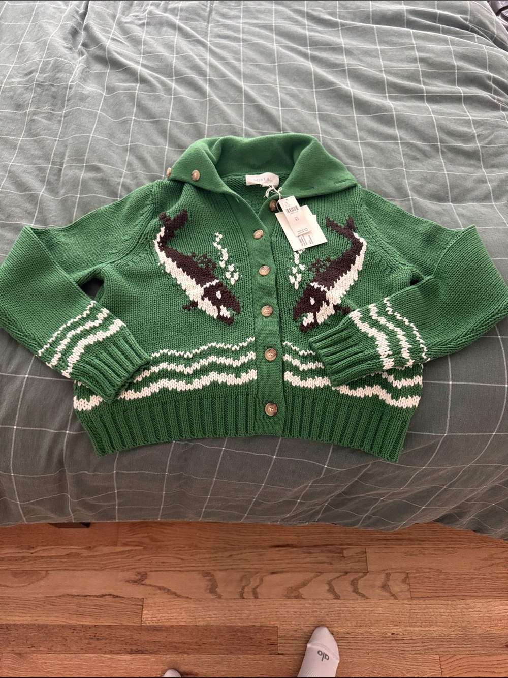 NWT Anthropologie THE GREAT. Bass Cardigan Size XS - Picture 5 of 7